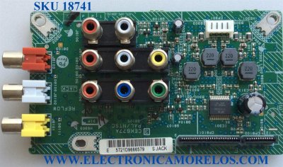 TARJETA RCA / JVC CEK677A / ETL-XPC-204(S) / PANEL AF080A076G 0R1 / MODELOS LT-32DM22 / LT-32DM22 AAR